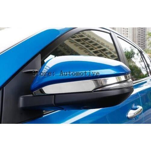 Stainless Steel ! Side Door Mirrors Rearview Stripe Cover 2 pcs For TOYOTA RAV4 2016 2017