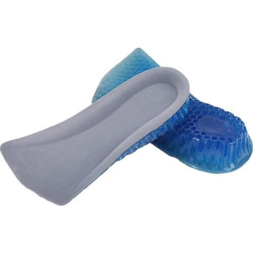 NEW 1pair Durable Fashion Comfy Unisex Women Men Silicone Gel Lift Height Increase Shoe Insoles Heel Insert Pad