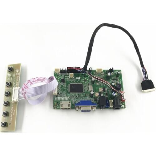 HDMI VGA DVI Audio LCD Driver Board For 15.6inch LP156WH2 TL B156XW02 1366x768 LCD panel