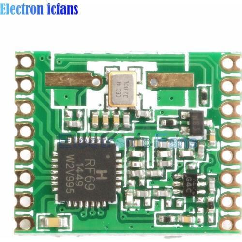 RFM69HW 868Mhz Transceiver Module High Integrated HopeRF Wireless 868S2 Module SPI 1.8-3.6V DC 0-800M Distance