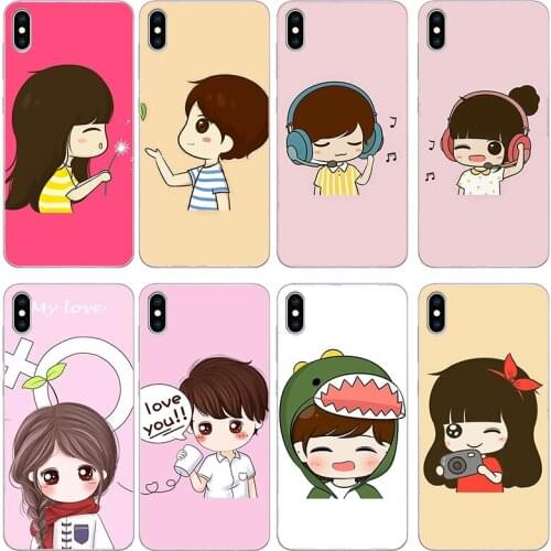 Lovely lover phone case For iPhone 11 12 Pro Max X XS XR Xs Max Mini 6 6s 7 8 Plus Silica gel Cover