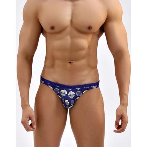 Dark blue men beach sexy low waist swimwear 2021 hot gay men tight swimming swimsuits pool swim briefs surf bikinis surf shorts