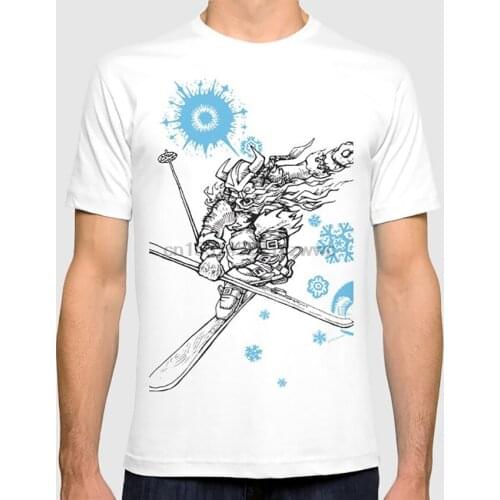 Ullr T Shirt Graphite Comic Illustration People Vintage Ullr Winter Ski Skiing Mountain
