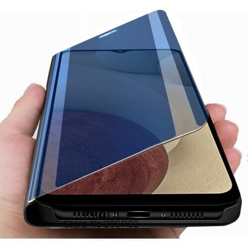 Smart Mirror case for samsung galaxy a12 stand book flip cover for samsung galaxy a12 a 12 12a sm-a125f coque cases
