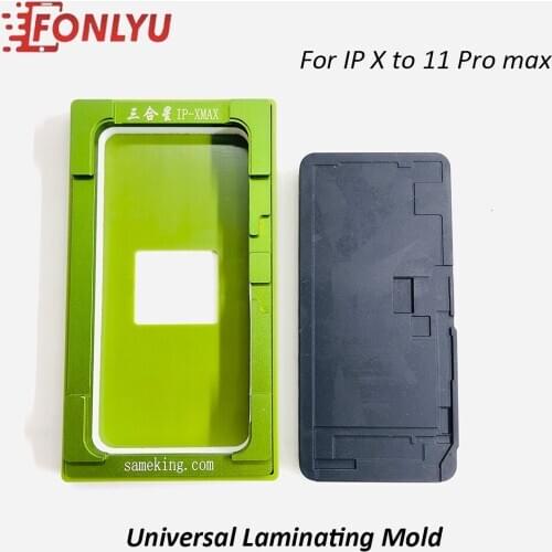 2 in 1 Universal Laminating Mold For iPhone 11 pro max XR X XS max Touch Screen Glass Frame TP OCA Mould Unbent flex cable
