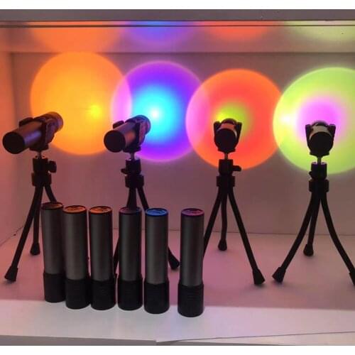 Sunset Projector Lamp Rainbow Atmosphere Led Night Light Sunset Light Home Bedroom Background Wall USB Atmosphere Projector Lamp