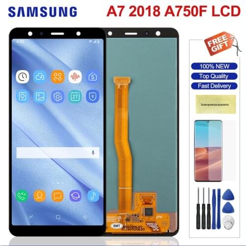 6.0" Lcd For Samsung Galaxy A7 2018 LCD Display Touch Panel Digitizer Assesmbly Replacement For Samsung A750 A750F A750G A750GN