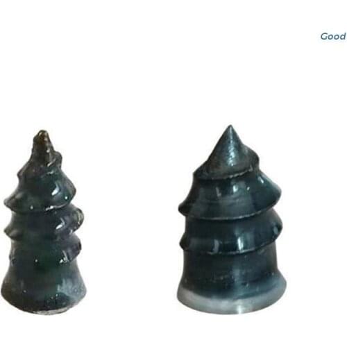 10 Pcs Professional Tire Repair Screw in Rubber Plug Nail Repair Kit Emergency Puncture Vacuum Self-Service