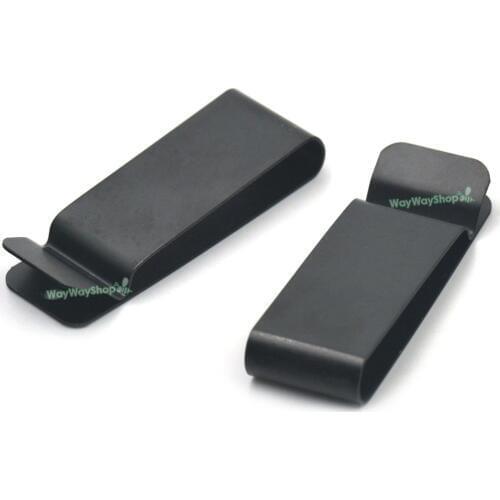 10 Pcs 62x22mm Belt Clip Leather Craft Clasp for Spring Holster Hooks Buckle Keyrings Rings Black