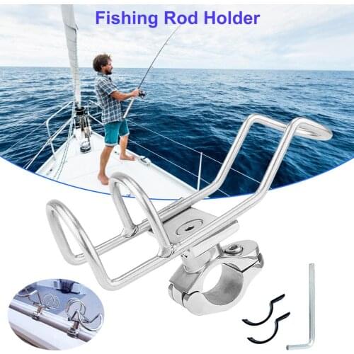 New Fishing Support Rod Holder Bracket Kayaking Yacht Fishing Tackle Tool Strong 360 Degrees Rotatable Accessories Pole Bracket