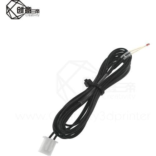 3D Printer Part 100K line with XH2.54 Head White or Black color & 100K Line With XH 2.54 Head Black for 3d printer Reprap Mend