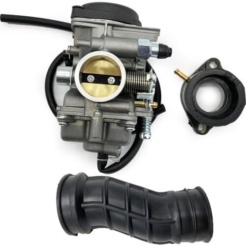 Carburetor with Intake Manifold & Air Filter Rubber Boot Hose for TK JIANSHE LONCIN BASHAN 250cc ATV QUAD ATV250 JS250 Carb