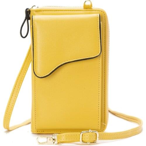 New Fashion Womens Wallet Brand Cell Phone Bags High Capacity Card Holders Handbag Purse Clutch Messenger Shoulder Long Straps