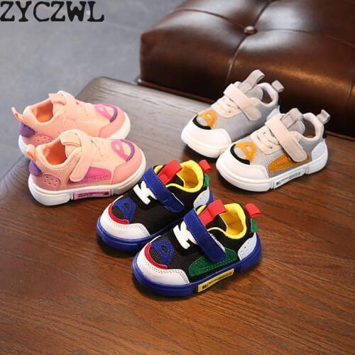 2018 Autumn Infant Baby Soft Bottom Toddler Shoes Baby Boys Girls Sports Shoes Comfortable Sneakers Size 15-25