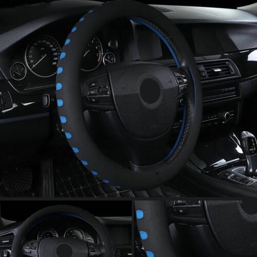 LEEPEE EVA Punching Car Steering Wheel Cover Car Steering-wheel Covers Skidproof Fit For Most Cars Diameter 38cm