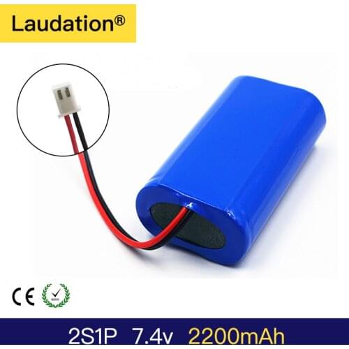 7.4V/8.4V Lithium Batteries 2200mAh 7.4 volt 18650 li-ion high-discharge battery For Belt Charger/Loudspeakers/Robot/ Tools