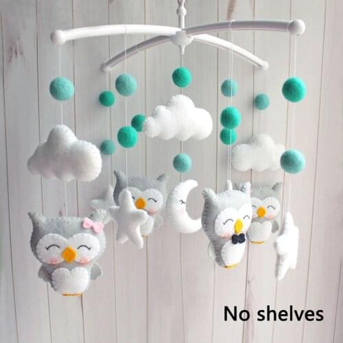 Mobile Pregnant Mom DIY Bed Bell Hanging Without Bracket Non-woven Fabric Sleeping Cartoon Newborn Infant Baby Crib Rattles Toy