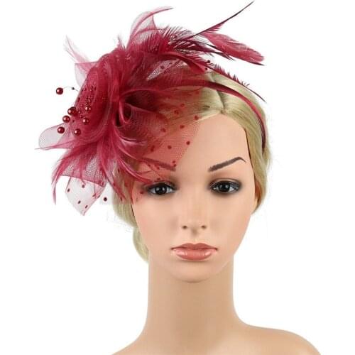 Fashion Accessories Summer New Pretty hairband Flapper Great Gatsby Headband Pearl Charleston Party Bridal Headpiece YP 2019 #7