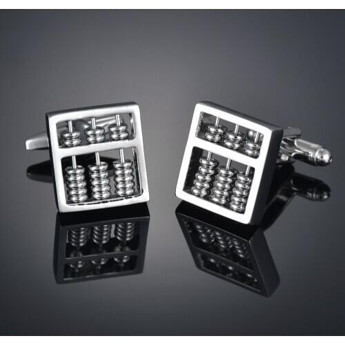 Fashion mobile abacus sleeve nail French long sleeve shirt sleeve nail shirt accessories Cufflinks