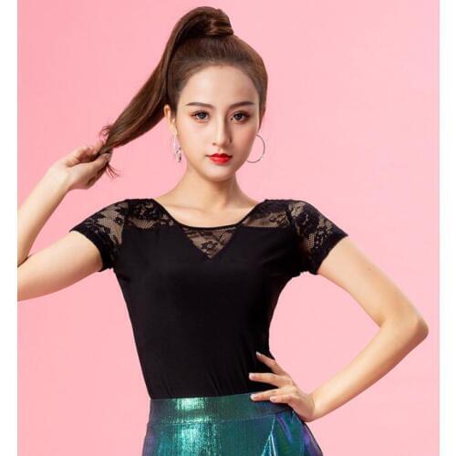 2019 new Latin Short Sleeves Fashion Dance National Standard Dance Square Dance Ballroom Dance Shirt YT0303