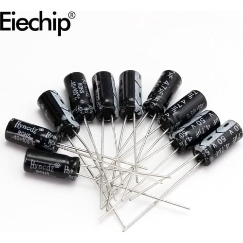 New Aluminum Electrolytic Capacitors 10pcs 25V 50V 100V 450V capacitor 10UF 220UF 1000UF 3300UF DIY fixed electrolytic capacitor