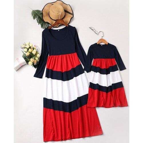 Family Matching Outfits Fashion Family Set Chiffon Dress Mother Daughter Dress Mom and Daughter Dresses Clothes Family Clothing