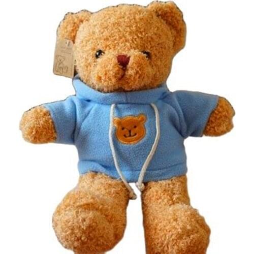 30cm Teddy Plush Stuffed Toys Bears Soft Animal Brown White Cream Love Holiday Gifts