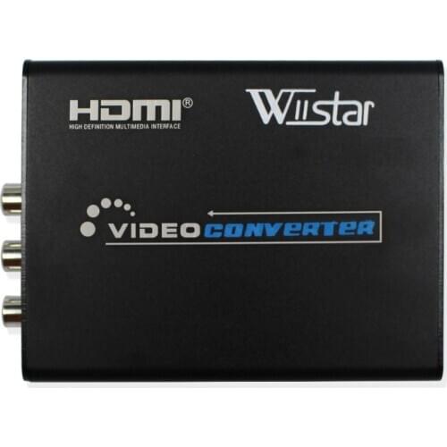 HD to AV 3RCA Video Audio Converter HD to CVBS Composite S-Video Adapter Support PAL/NTSC for PC Laptop HDMI2AV