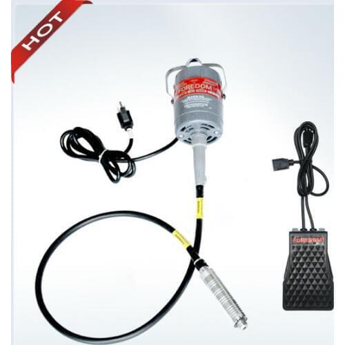 Promotion Jewelry Grinding Motor Foredom Motor Dental Lab Machine with 10pcs Tungsten Carbide Burs and 30 PCS Mini Brushes Free