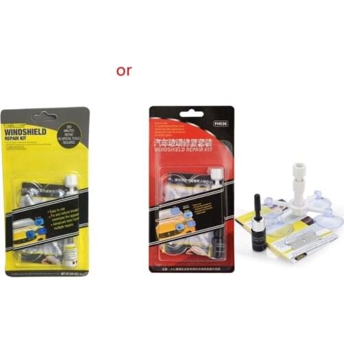 Windshield Repair Kit Quick Fix DIY Car Wind Glass Bullseye Rock Chip Crack Star