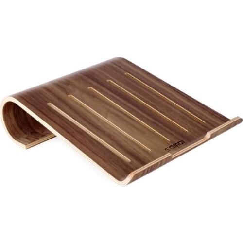 SaMDi Universal Wooden Wood Cool Plate Pad Support Dock Holder Stands Desktop Computer for IPad 1 2 3 4 and Laptop