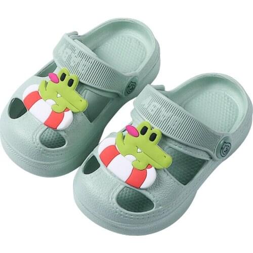 Summer Mens Indoor Soft-soled Non-slip Childrens Beach Hole Shoes, Infants and Girls' Sandals and Slippers Baby Slippers