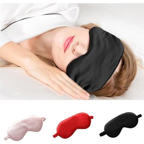 Womens Silky Sleep Eye Cover Blindfold with Elastic Strap for Full Nights Sleep Soft Eye Cover Eyeshade Unisex ALI88