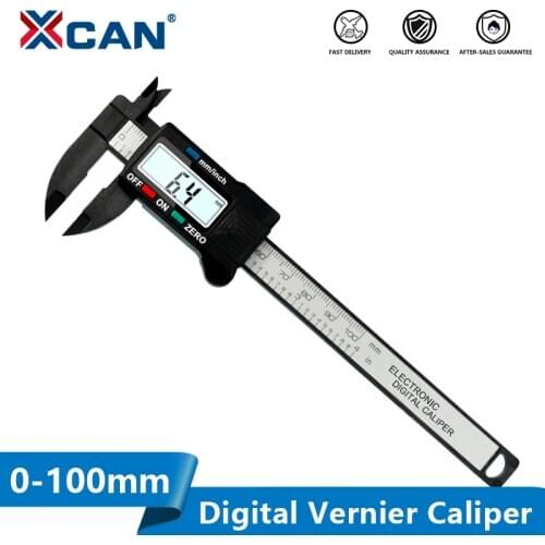 XCAN Caliper LCD Digital Electronic Vernier Caliper Gauge 0-100mm Electronic Caliper Ruler Micrometer Measuring Tool