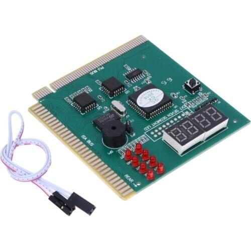 NEW AK PCI & ISA Motherboard Tester Diagnostics Display 4-Digit PC Computer Mother Board Debug Post Card Analyzer