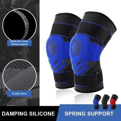 1 Pair Men Women Knee Support Compression Sleeves Joint Pain Arthritis Relief Running Fitness Elastic Wrap Brace Knee Pads With