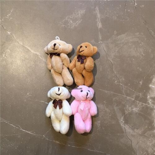 1X Size 8CM Bear Plush TOY DOLL ; Plush Stuffed TOY Wedding Gift