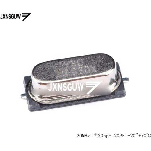 10PCS SMD passive crystal oscillator/HC-49SMD 20MHz 20ppm 20PF X49SM20MSD2SC