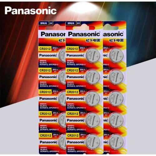 15pcs Original Brand new battery PANASONIC cr2012 3v button cell coin batteries for watch computer cr 2012