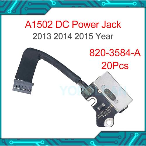 20pcs Original For Macbook Pro Retina 13" A1502 Power DC Jack 820-3584-A 2013 2014 2015 year