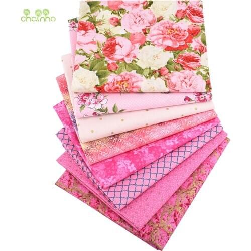 8pcs/Iot,Plain Cotton Fabric,Patchwork Cloth,Bronzing Series Of Handmade DIY Quilting&Sewing Crafts,Cushion,Bag Material