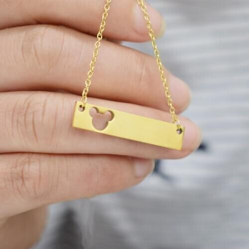 American new, individual character is extremely simple mouse necklace Korea east gate mouse collarbone chain web celebrity