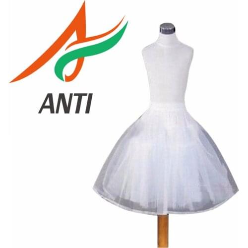 ANTI Fast Shipping Wedding Accessories Kids Girls Petticoat Vestido Longo Ball Gown Crinoline Skirt Petticoats In Stock