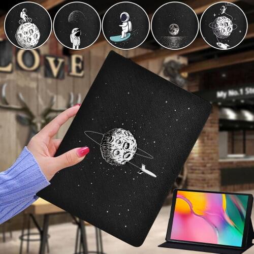 For Samsung Galaxy Tab A7 10.4" T500 T505/Tab A A6/10.1 T510/Tab S5e T720/E 9.6" Tablet Folding Stand PU Leather Case