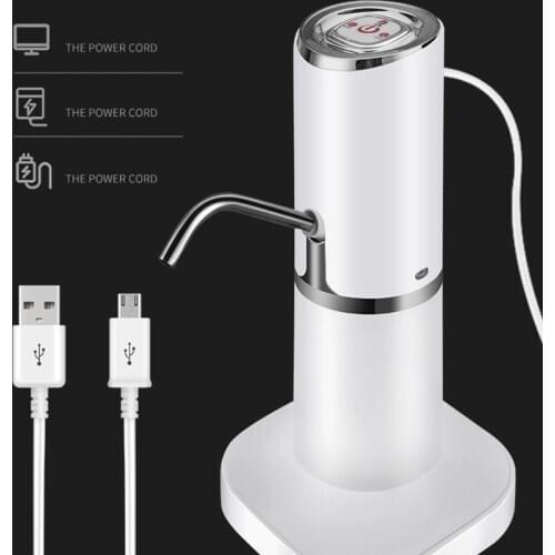 Home Automatic Water Dispenser Hand Press Water Pump USB Charging Intelligent Electric Bottled Drinking Water Pump