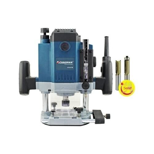 220V1800W Engraving machine electric wood milling woodworking slotting machine woodworking tools can be equipped with flip board