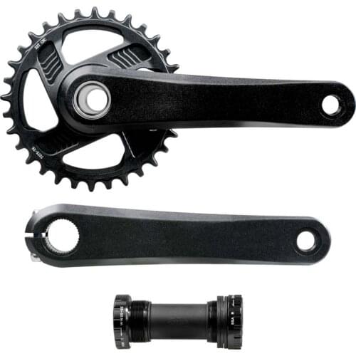 ICANBikes High performance Fat Bike Crankset 172.5mm 36/22T 120mm Bottom Bracket Included Black Color