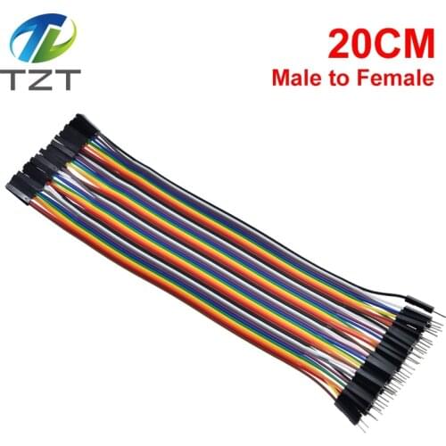 Free Shipping 400pcs dupont cable jumper wire DuPont Line male to female DuPont Line 20cm 1P 40P for Arduino