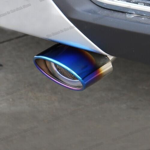 Lsrtw2017 Stainless Steel Car Tail Pipe Exhaust Pipe Cover Silencer for Chery Tiggo 8 2018 2019 2020 Accessories Auto Styling