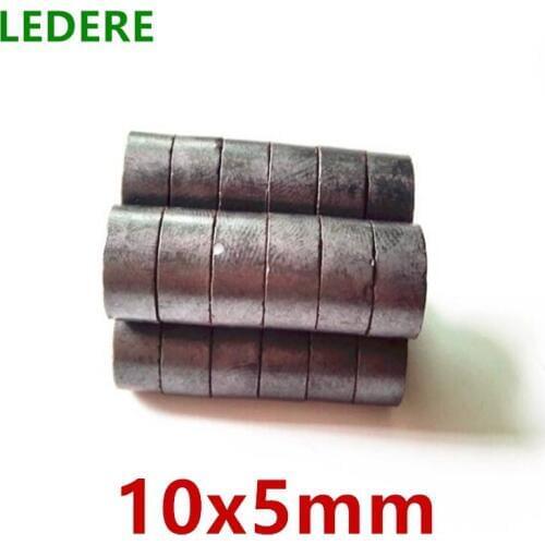 10/50100pcs /lot Y30 Disk Ferrite Magnet 10x5 Permanent magnet 10mm x 5mm Black Round Speaker 10x5mm 10*5